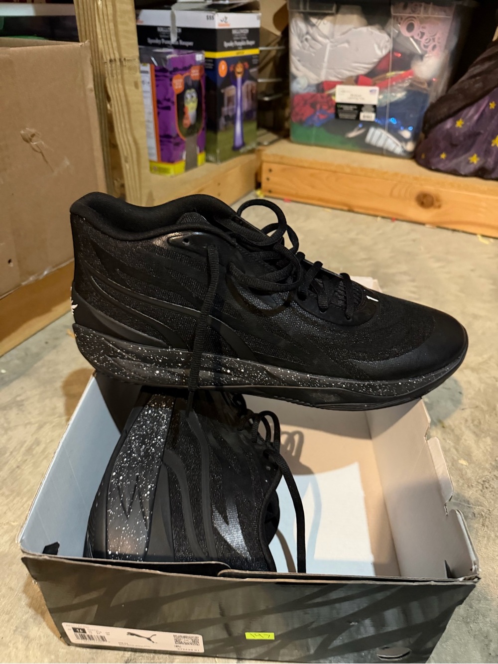 Brand New PUMA MB.02 Basketball Shoes Black/White 'Oreo' Men's Size 16 w/Box